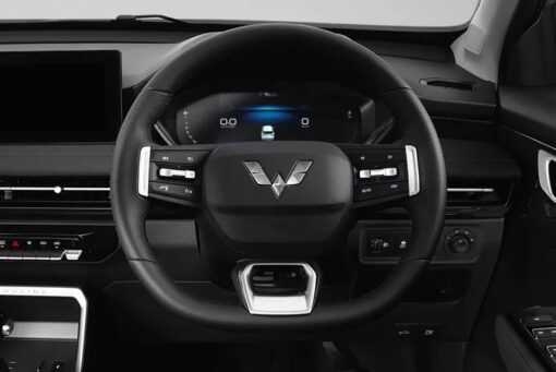 wuling alvez leather wrapped steering wheel design