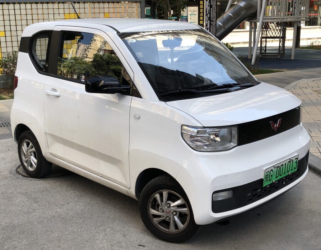 This is a photo of Wuling Hongguang Mini EV Macaron